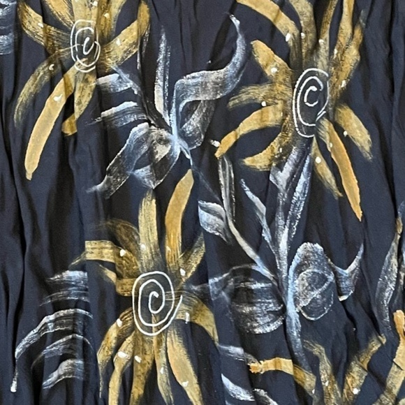 Ocean Breeze Black Cover Up Dress Free Size Semi Sheer - Picture 9 of 11